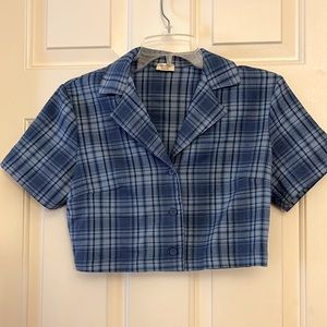 Plaid crop top